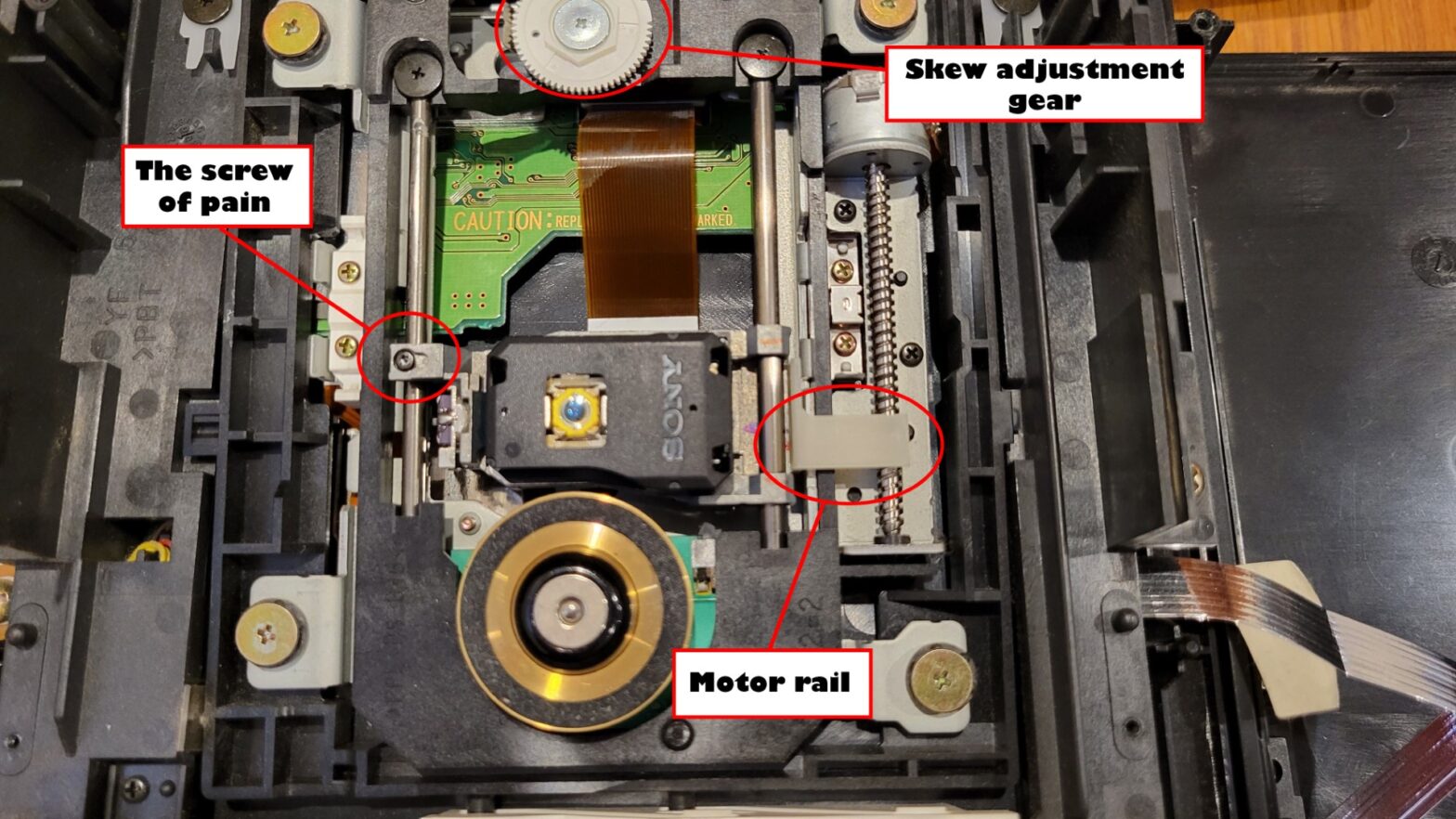 the inside of a ps2